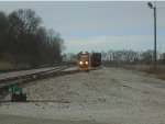  Indiana Railroad 3805 backs to hoppers